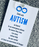 Autism Car Sign