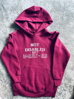 not disabled different abled hoodie