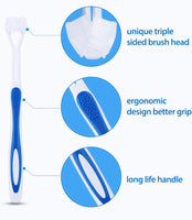 3 sided sensory seeking friendly toothbrush