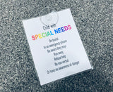 Special Needs Car Sign