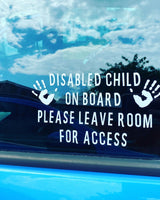 Please leave room for access Car decal