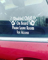Please leave room for access Car decal