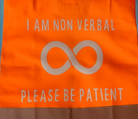 I am non verbal, please be patient with me (infinity)
